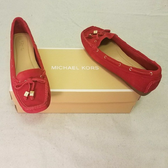 michael kors red loafers